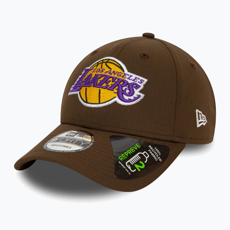 Férfi baseballsapka New Era Repreve 9Forty Los Angeles Lakers dark brown 2