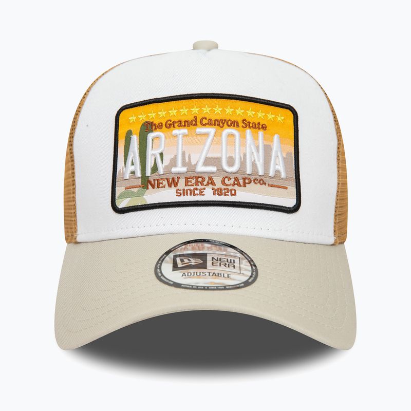Férfi baseballsapka New Era Patch Trucker light beige 2