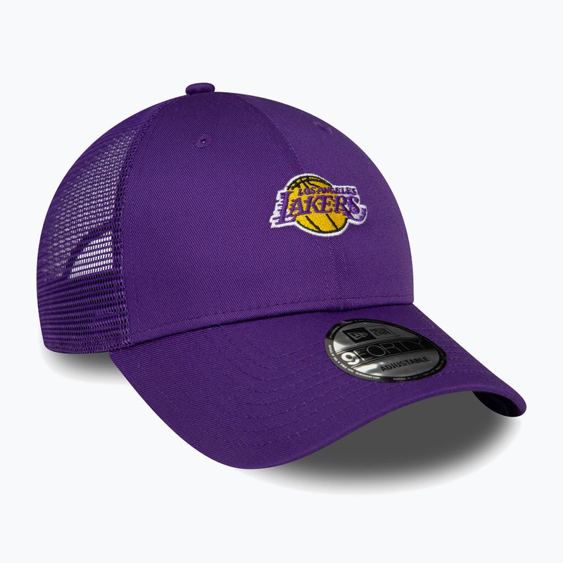 Férfi baseballsapka New Era Home Field 9Forty Trucker Los Angeles Lakers purple