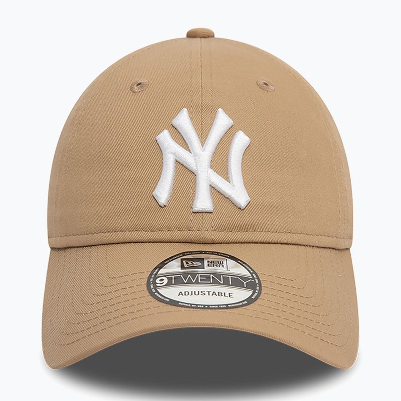 New Era League Essential 9Twenty New York Yankees baseball sapka világos bézs színben 2