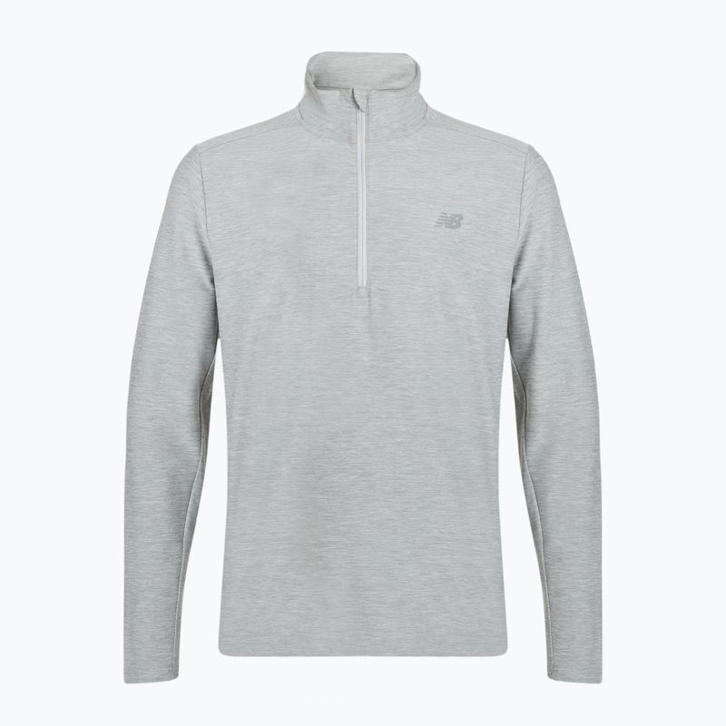 Férfi futó pulóver New Balance Space Dye 1/4 Zip grey 6