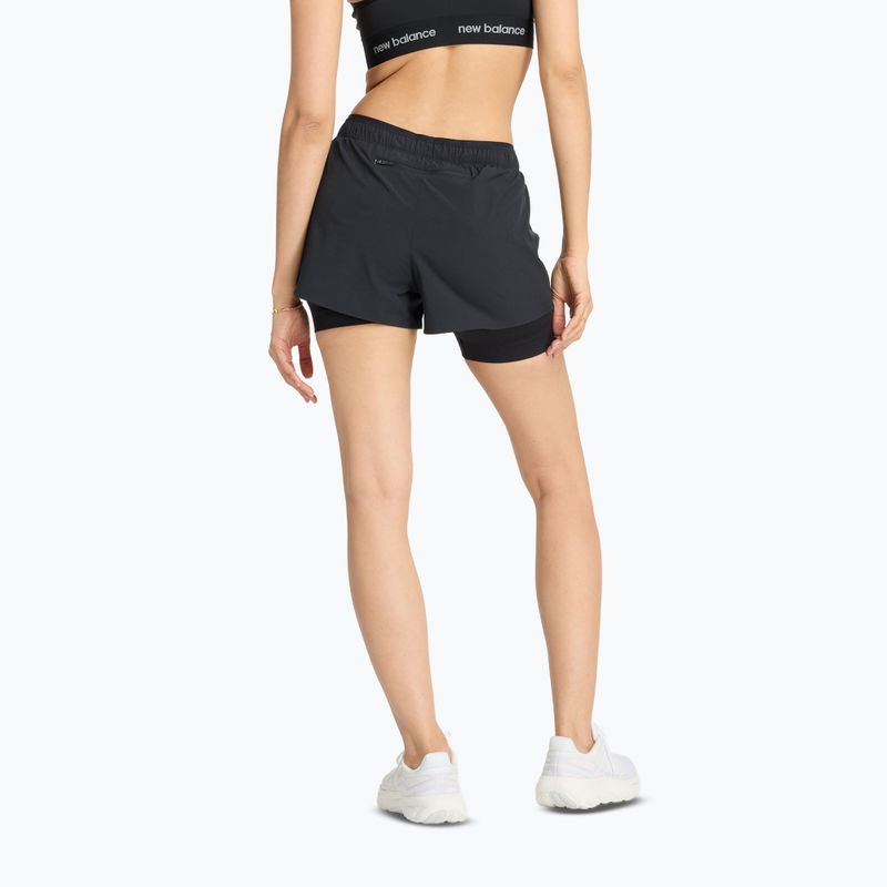 New Balance női rövidnadrág 2IN1 3" fekete 3