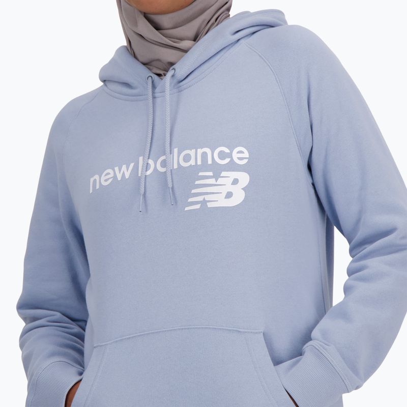 Női pulóver New Balance Core Fleece Hoodie light purple 4