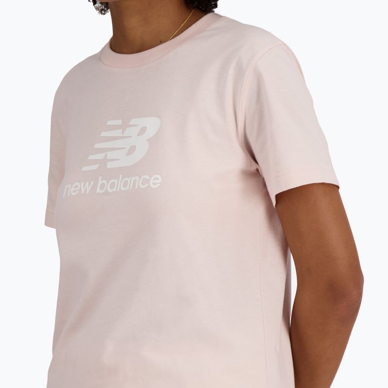 Női New Balance Jersey Jersey Stacked Logo póló quartzpi 4