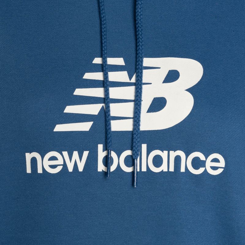 Női kapucnis pulóverNew Balance French Terry Stacked Logo Hoodie blueagat 7