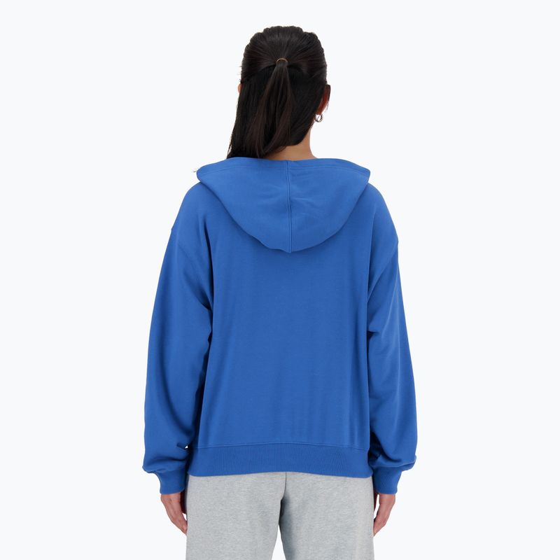 Női kapucnis pulóverNew Balance French Terry Stacked Logo Hoodie blueagat 3