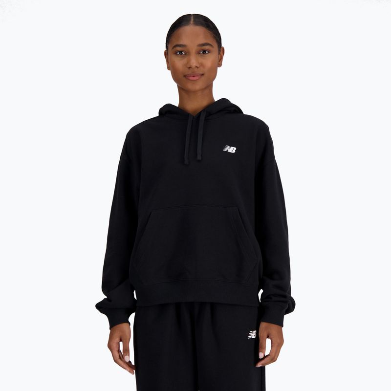 Női kapucnis pulóverNew Balance French Terry Small Logo Hoodie black