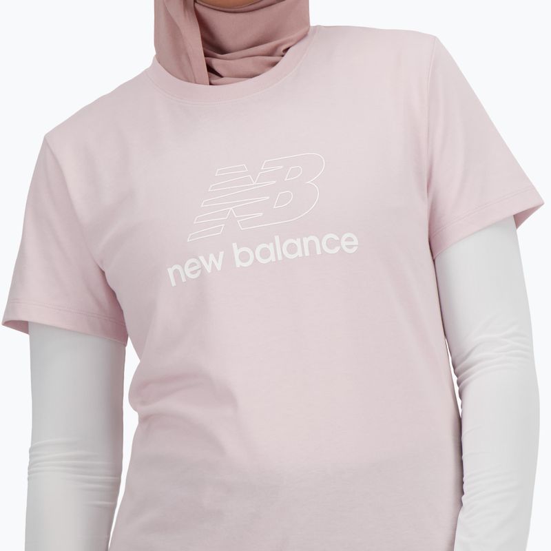 Női New Balance Script Tee stonepin póló 4