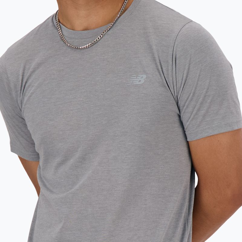 Férfi New Balance Sport Essentials Heathertech szürke t-shirt 3