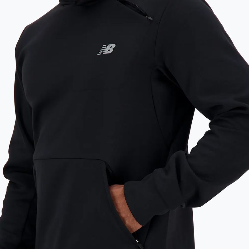 Férfi New Balance Tech Knit Hoodie fekete 4