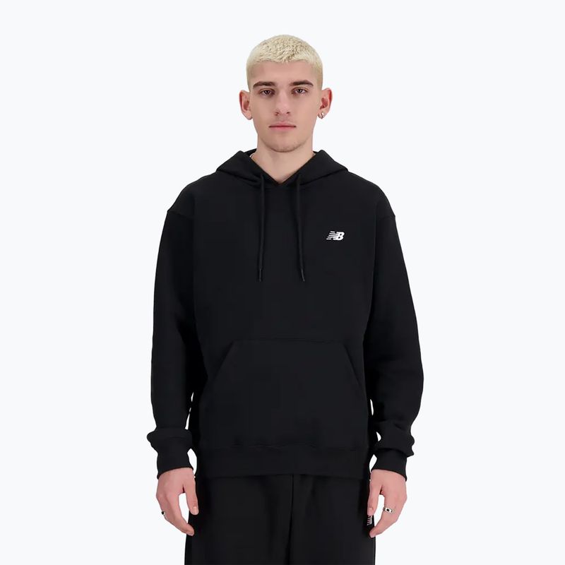 Férfi pulóver New Balance Small Logo French Terry Hoodie black