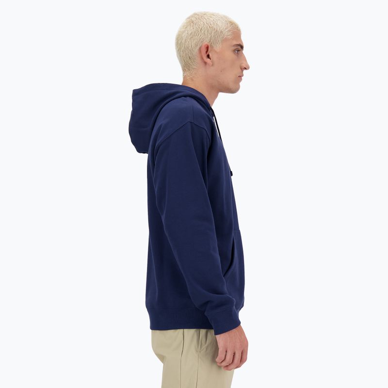 Férfi pulóver New Balance Small Logo French Terry Hoodie nb navy 2