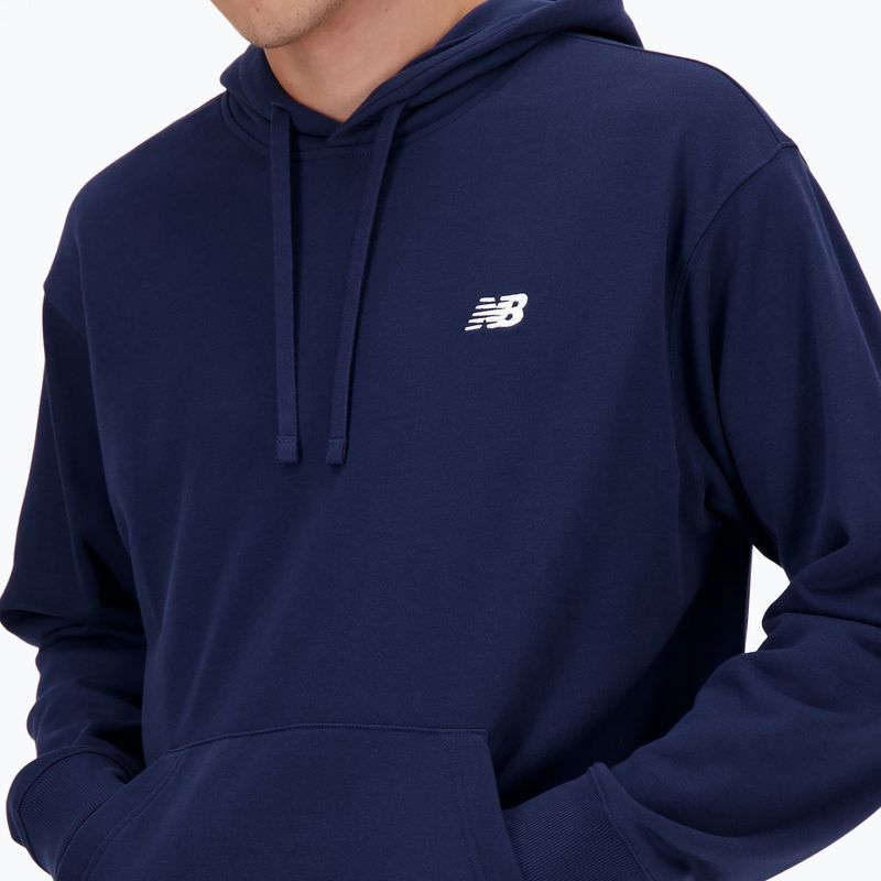 Férfi pulóver New Balance Small Logo French Terry Hoodie nb navy 4