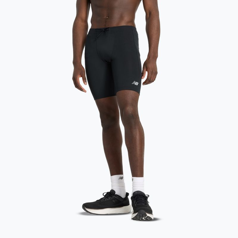 Férfi New Balance Athletics Sleek Run rövidnadrág fekete