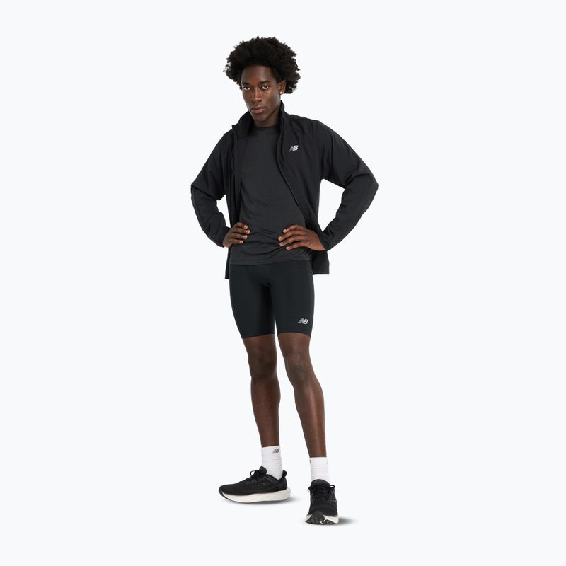 Férfi New Balance Athletics Sleek Run rövidnadrág fekete 2
