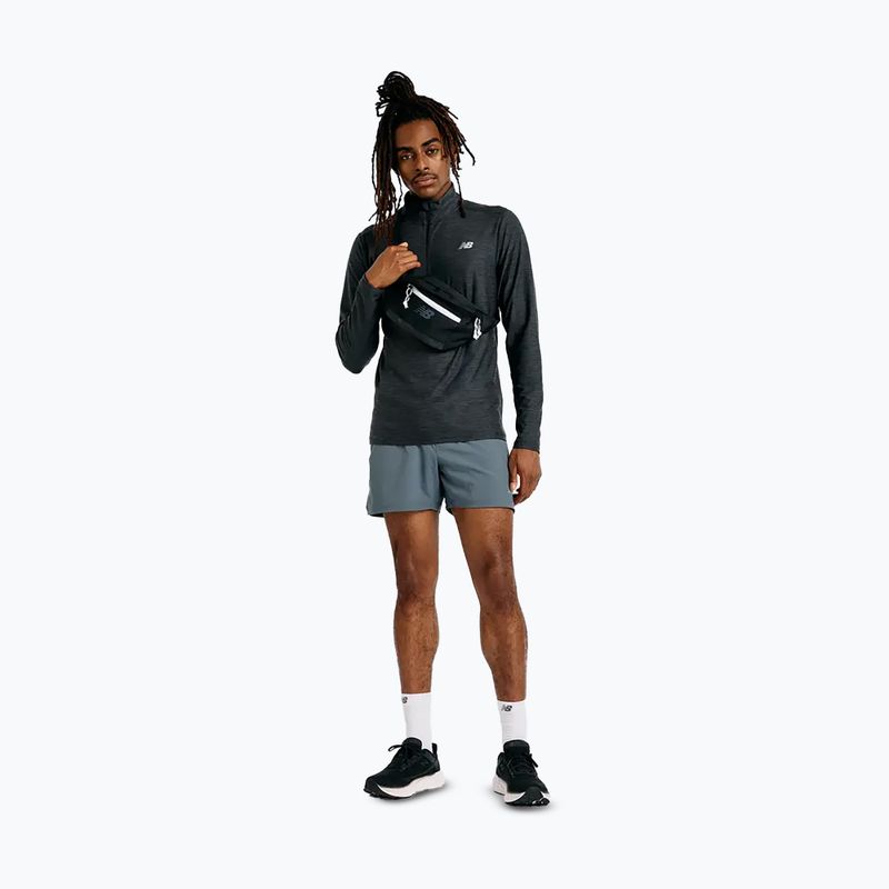 Férfi futó pulóver New Balance Space Dye 1/4 Zip black 2