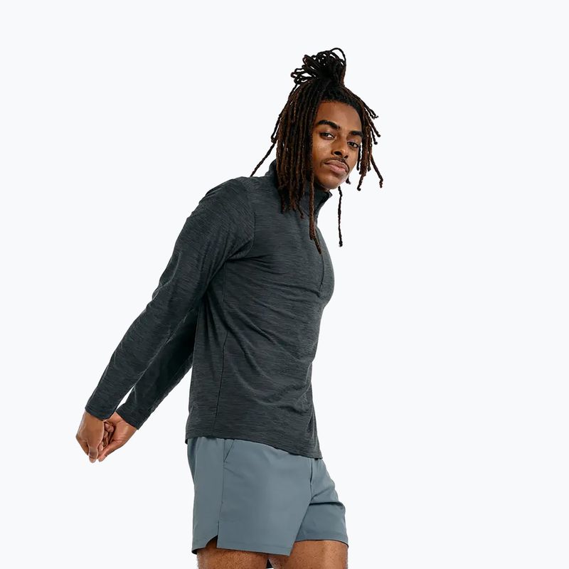 Férfi futó pulóver New Balance Space Dye 1/4 Zip black 4