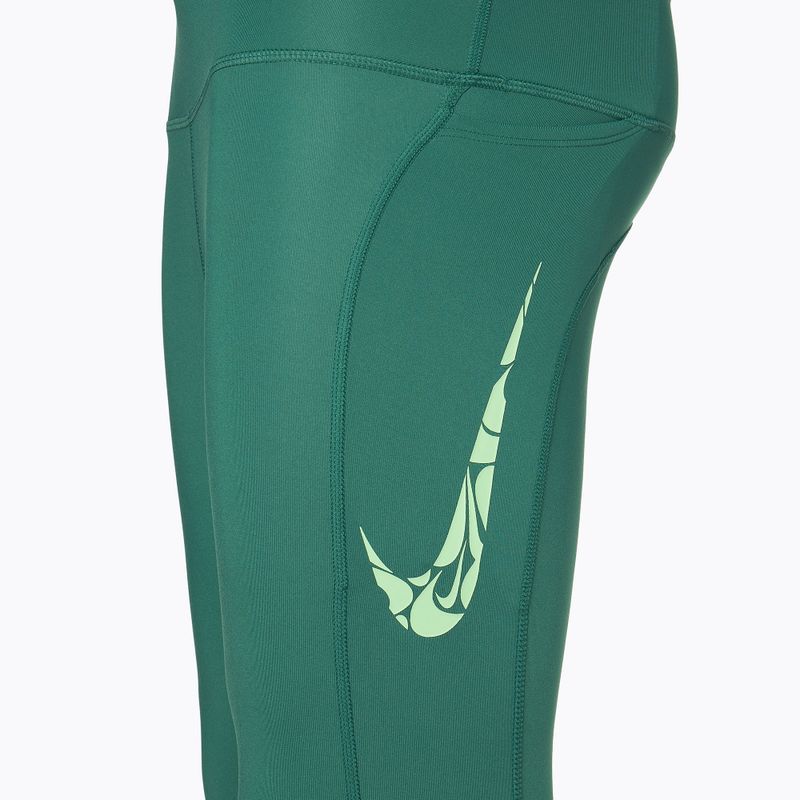 Női futó leggings Nike Fast Mid Rise 7/8 bicoastal/vapor green női futóleggings 3