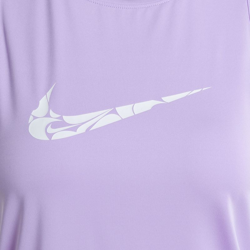 Nike One Graphic TT lila virágos/fehér női futó felső Nike One Graphic TT lila virágos/fehér 3