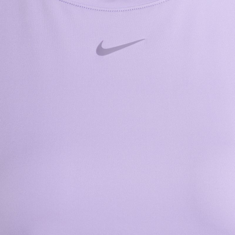 Nike One Classic Dri-Fit női póló lila virág/fekete 3