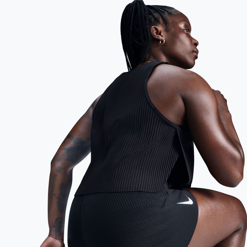 Női futópóló Nike AeroSwift Dri-Fit ADV Cropped Tank Top black/white 6