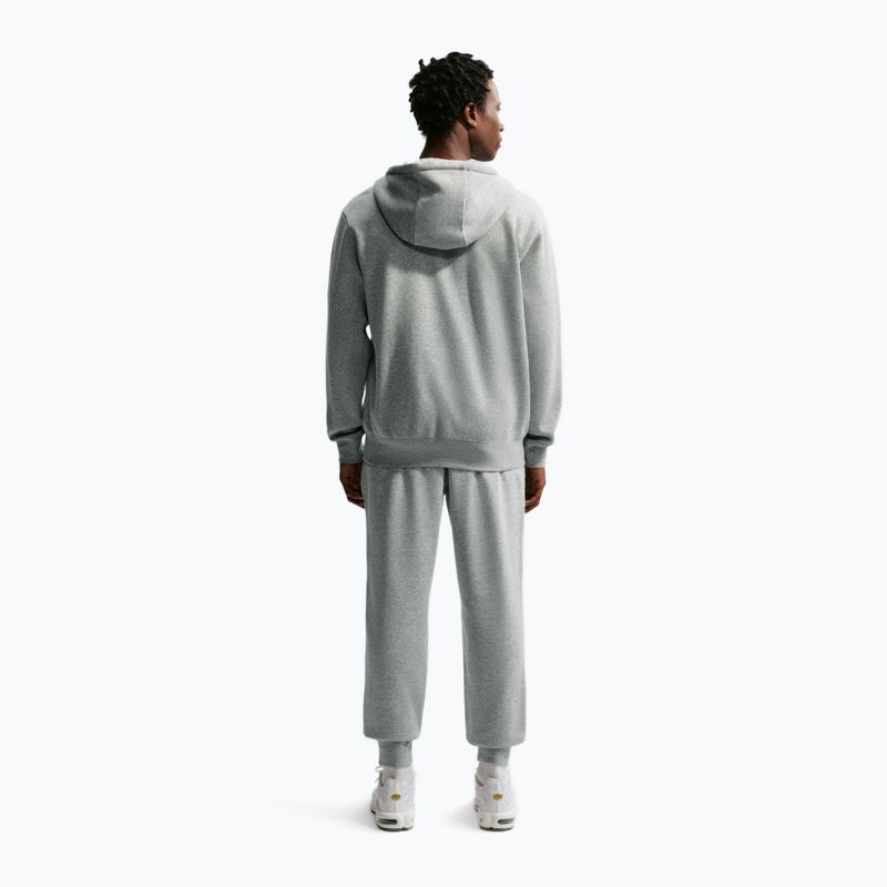 Férfi nadrág Nike Club French Terry Joggers dark grey heather/light smoke grey/white 3