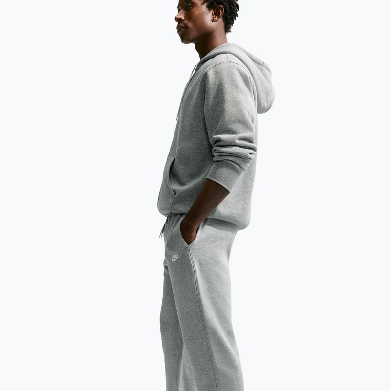 Férfi nadrág Nike Club French Terry Joggers dark grey heather/light smoke grey/white 4