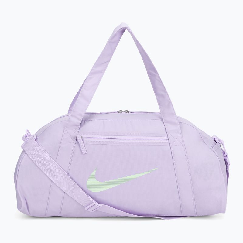 Nike Gym Club női edzőtáska 24 l lila virág/lila virág/vapor zöld