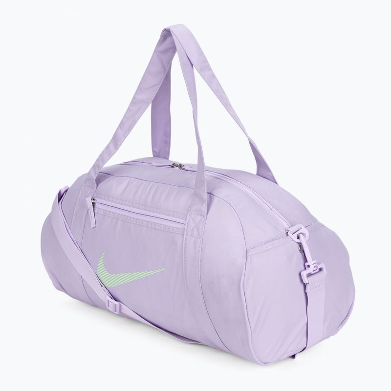 Nike Gym Club női edzőtáska 24 l lila virág/lila virág/vapor zöld 2