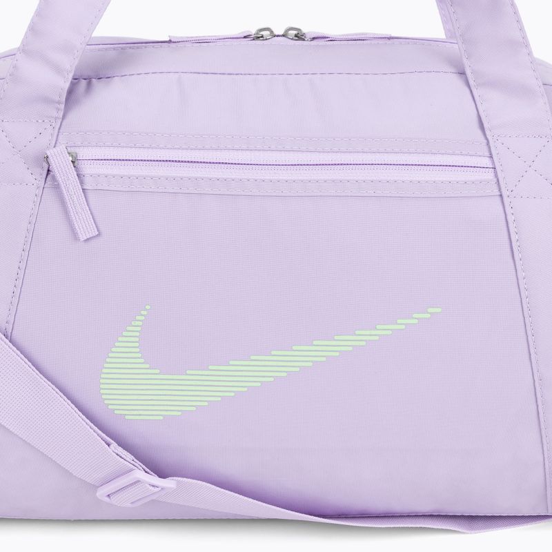 Nike Gym Club női edzőtáska 24 l lila virág/lila virág/vapor zöld 4