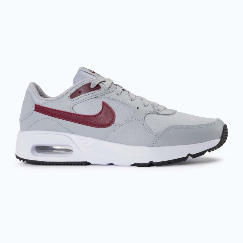 Férfi Nike Air Max Sc farkas szürke / bordó crush / fehér / sötét csapat piros cipő 2