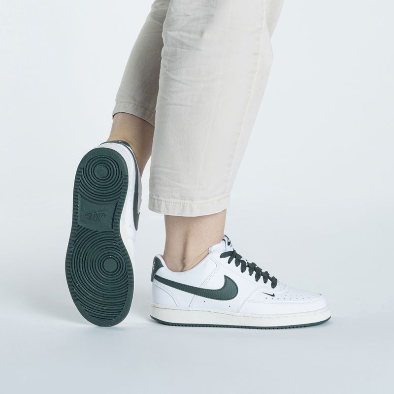 Nike Court Vision Low Next Nature női cipő fehér / stadion zöld / vitorla / vintage zöld 2