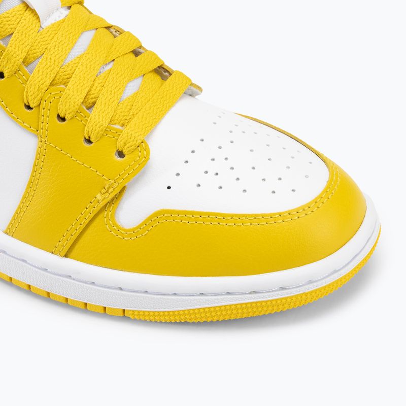 Nike Air Jordan 1 Mid női cipő fehér/fekete/vivid sulfur 7