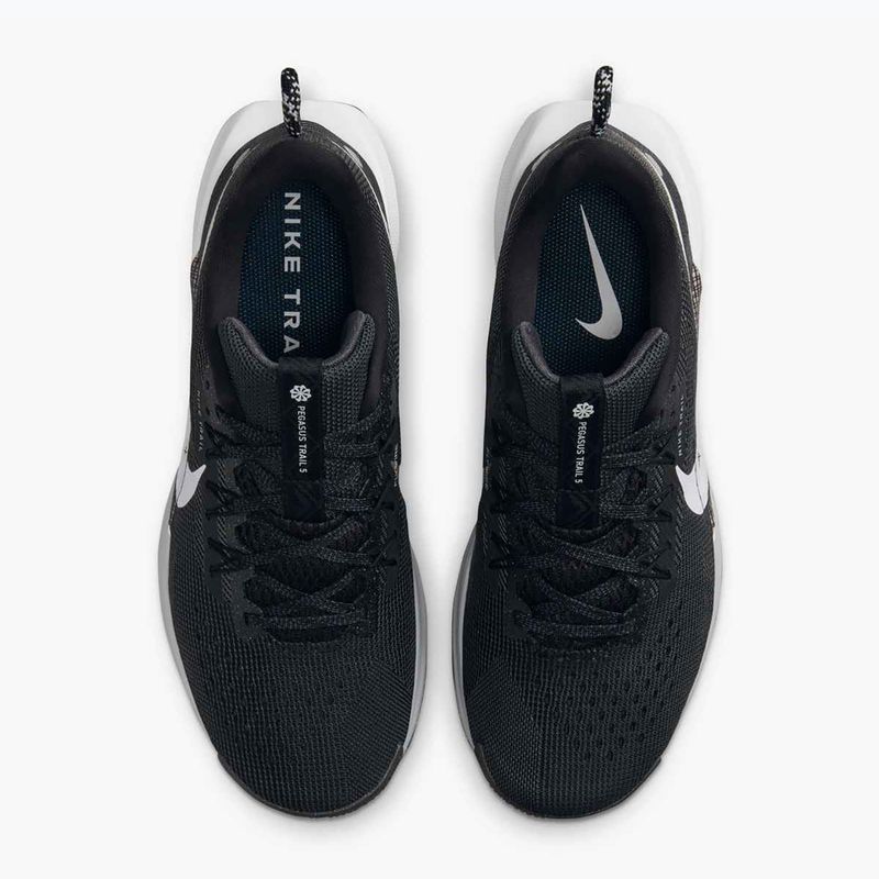 Nike Pegasus Trail 5 női futócipő fekete / fehér / antracit / farkas szürke 7