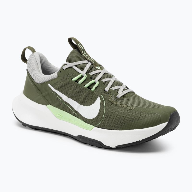 Nike Juniper Trail 2 Next Nature férfi futócipő közepes olajzöld/világos vas/lila virág/csúcsfehér