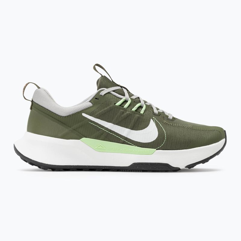 Nike Juniper Trail 2 Next Nature férfi futócipő közepes olajzöld/világos vas/lila virág/csúcsfehér 2