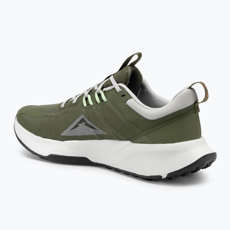 Nike Juniper Trail 2 Next Nature férfi futócipő közepes olajzöld/világos vas/lila virág/csúcsfehér 3