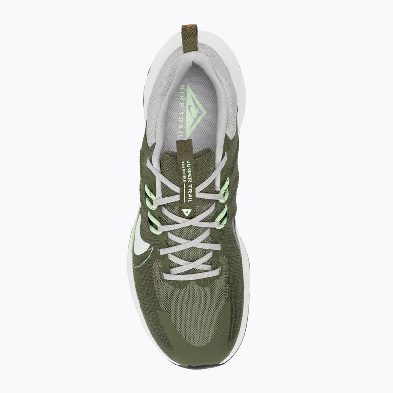 Nike Juniper Trail 2 Next Nature férfi futócipő közepes olajzöld/világos vas/lila virág/csúcsfehér 5