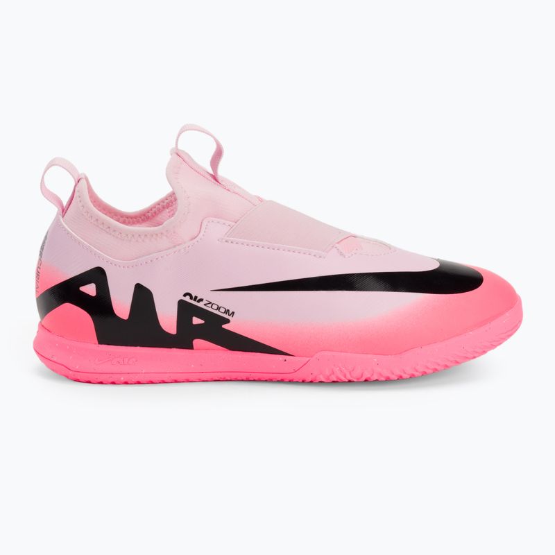 Gyermek futballcipő Nike Jr Zoom Mercurial Vapor 15 Academy IC rózsaszín hab/fekete 2