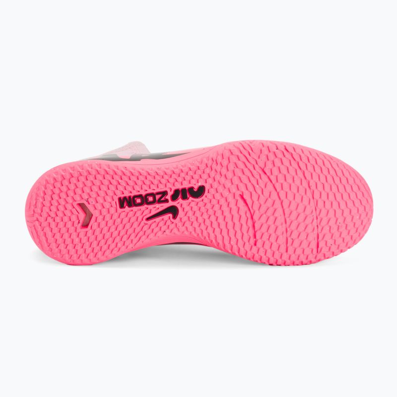 Gyermek futballcipő Nike Jr Zoom Mercurial Vapor 15 Academy IC rózsaszín hab/fekete 4