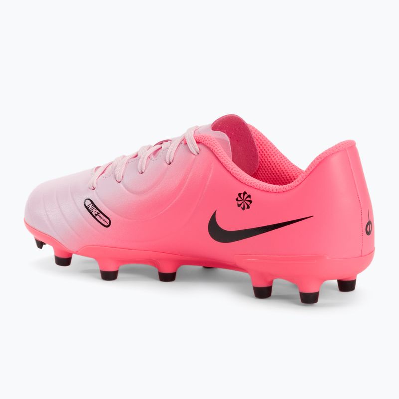 Nike Tiempo Legend 10 Club FG/MG rózsaszín hab/fekete gyermek focicipő 3