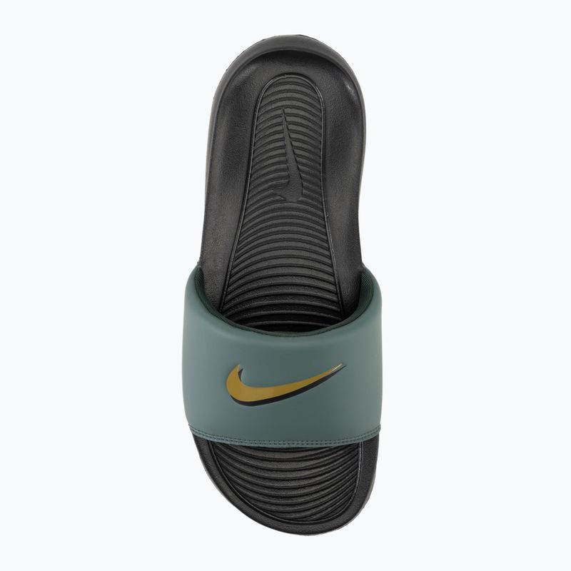 Férfi Nike Victori One Slide fekete/vintage zöld/bronzszínű flip-flopok 5