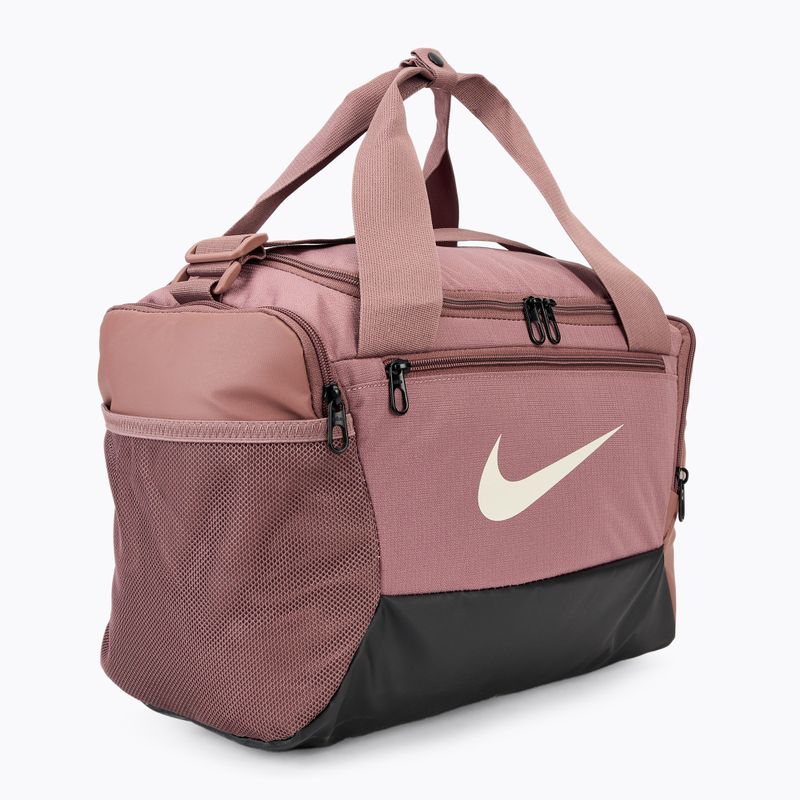 Sporttáska Nike Brasilia 9.5 Duffle 25 l smokey mauve/black/light orewood brown 2