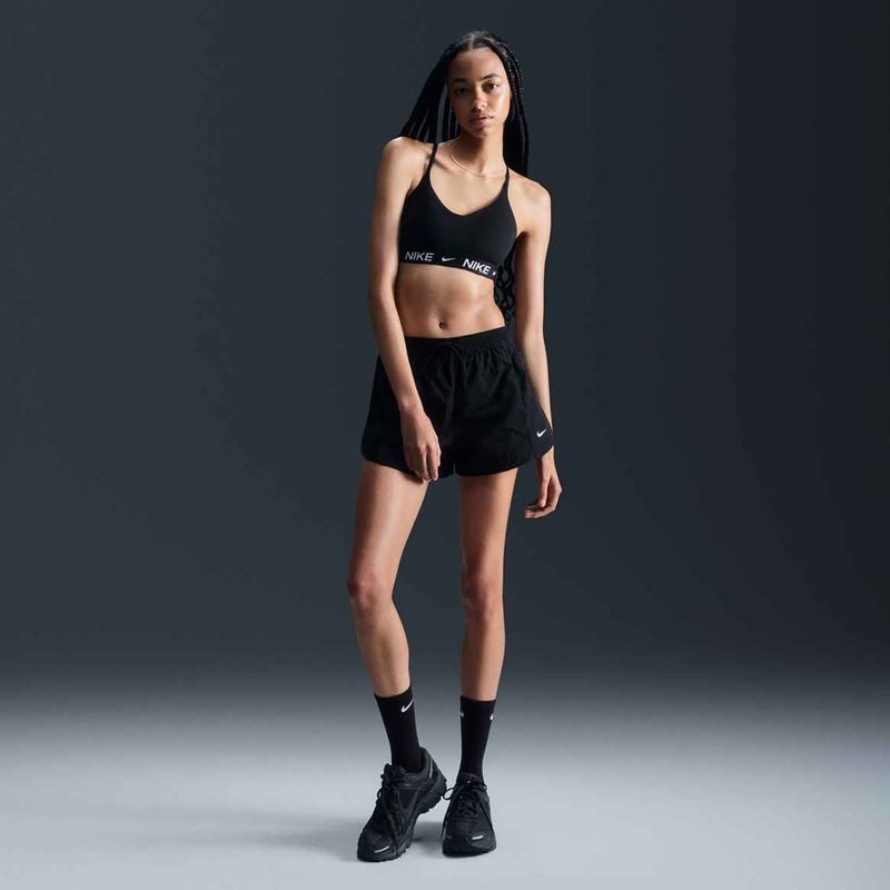 Nike Dri-Fit Indy Light Support edzőmelltartó fekete/fekete/fehér 2