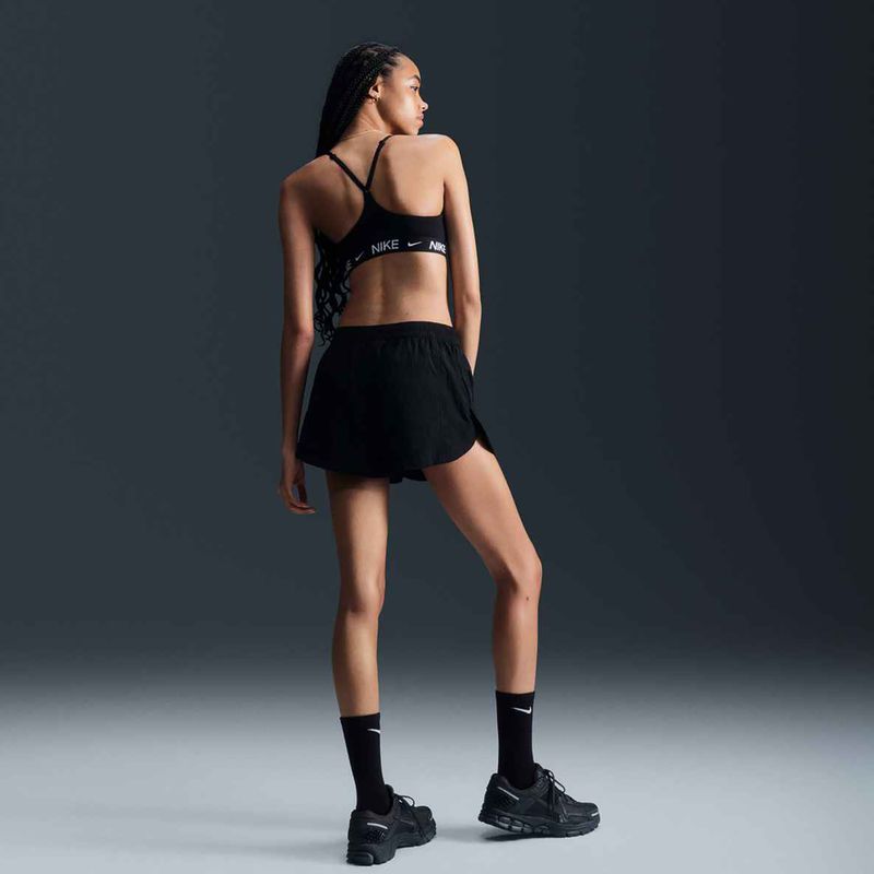 Nike Dri-Fit Indy Light Support edzőmelltartó fekete/fekete/fehér 3