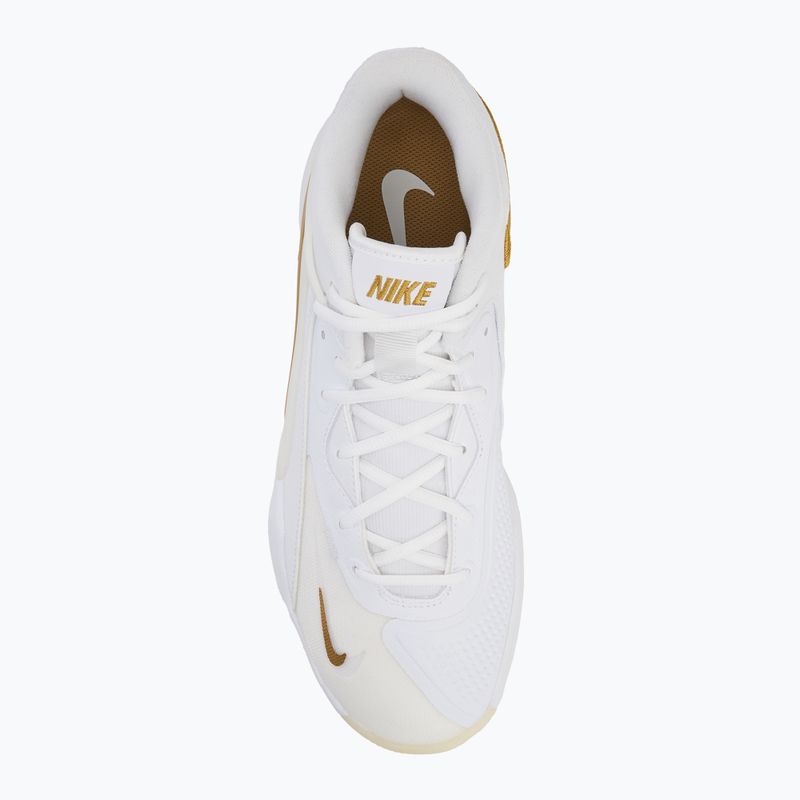 Nike React Hyperset 2 röplabdacipő fehér/fehér/fémes arany 5