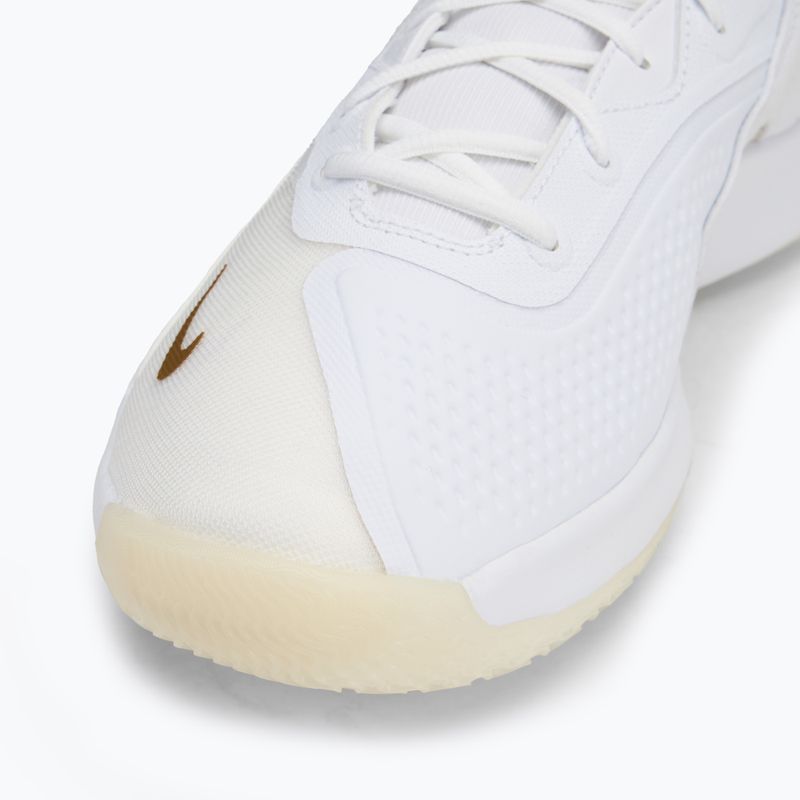 Nike React Hyperset 2 röplabdacipő fehér/fehér/fémes arany 7