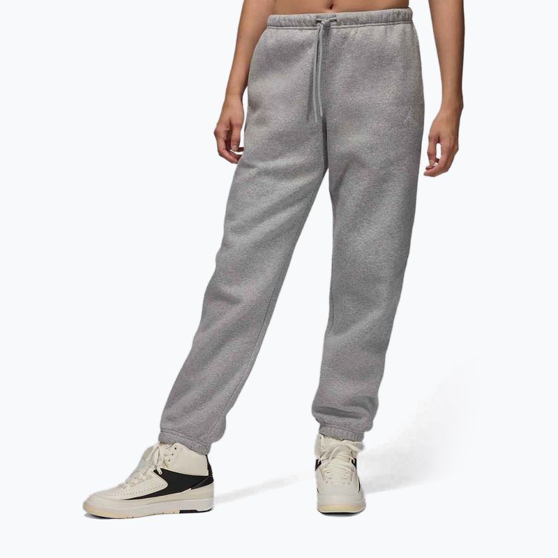 Női nadrág Jordan Brooklyn Fleece dark grey heather/white