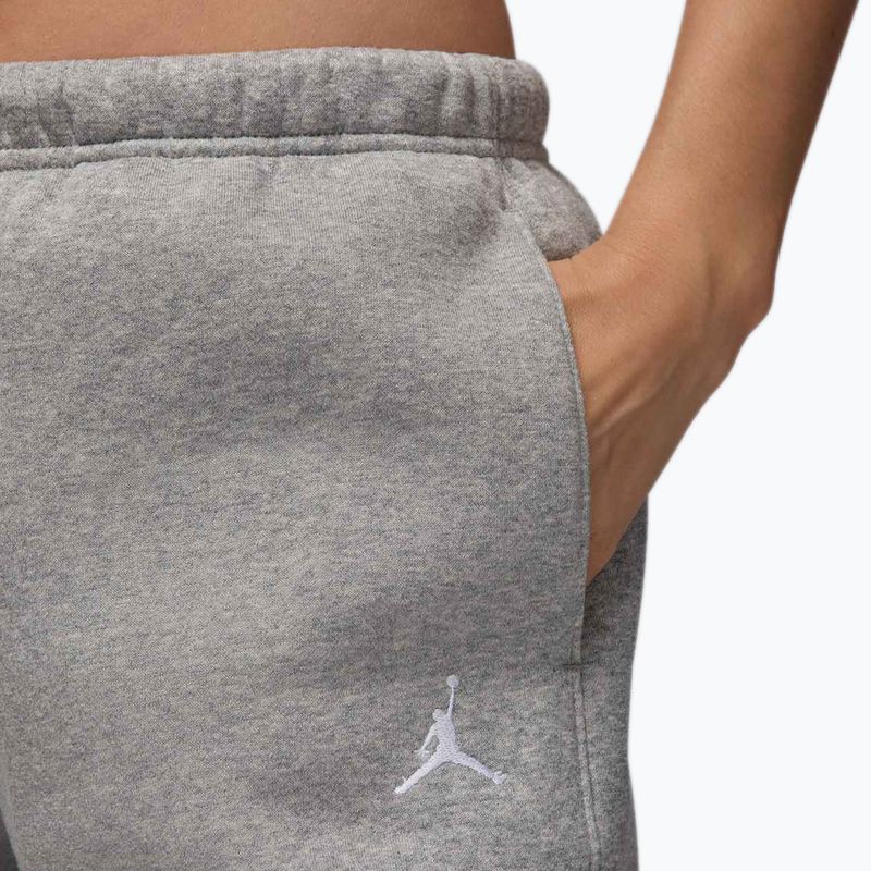 Női Nike Jordan Brooklyn Fleece sötétszürke szürke/fehér nadrág 4