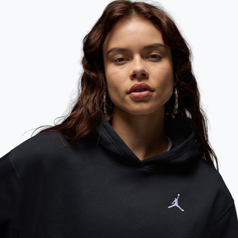 Női pulóver Nike Jordan Brooklyn Fleece Hoodie black/white 4